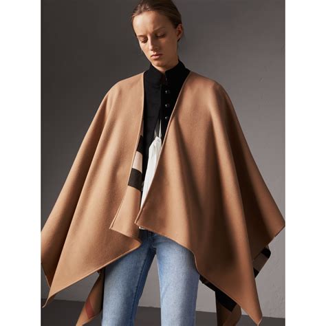 burberry merino wool zip poncho|Burberry cape sale.